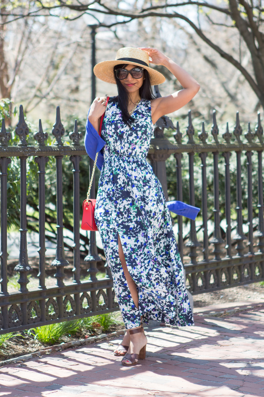 SPRING DRESS FLORAL MAXI Petite Style Studio