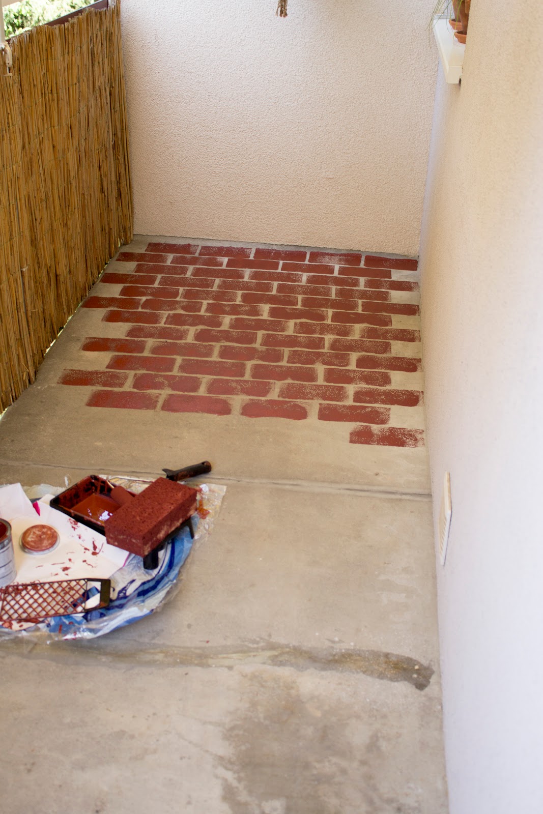 Fußboden mit Ziegelstein Optik - Green Bird - DIY Mode, Deko und Interieur