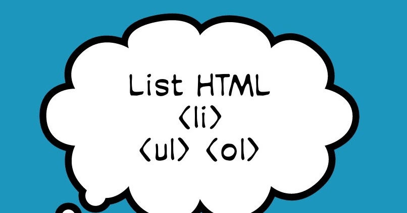 Cara membuat list pada HTML - Mas Tutor