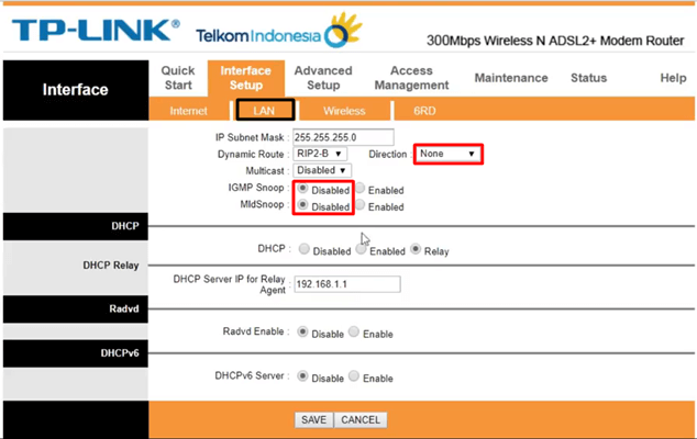 TD-W8961N menjadi AP