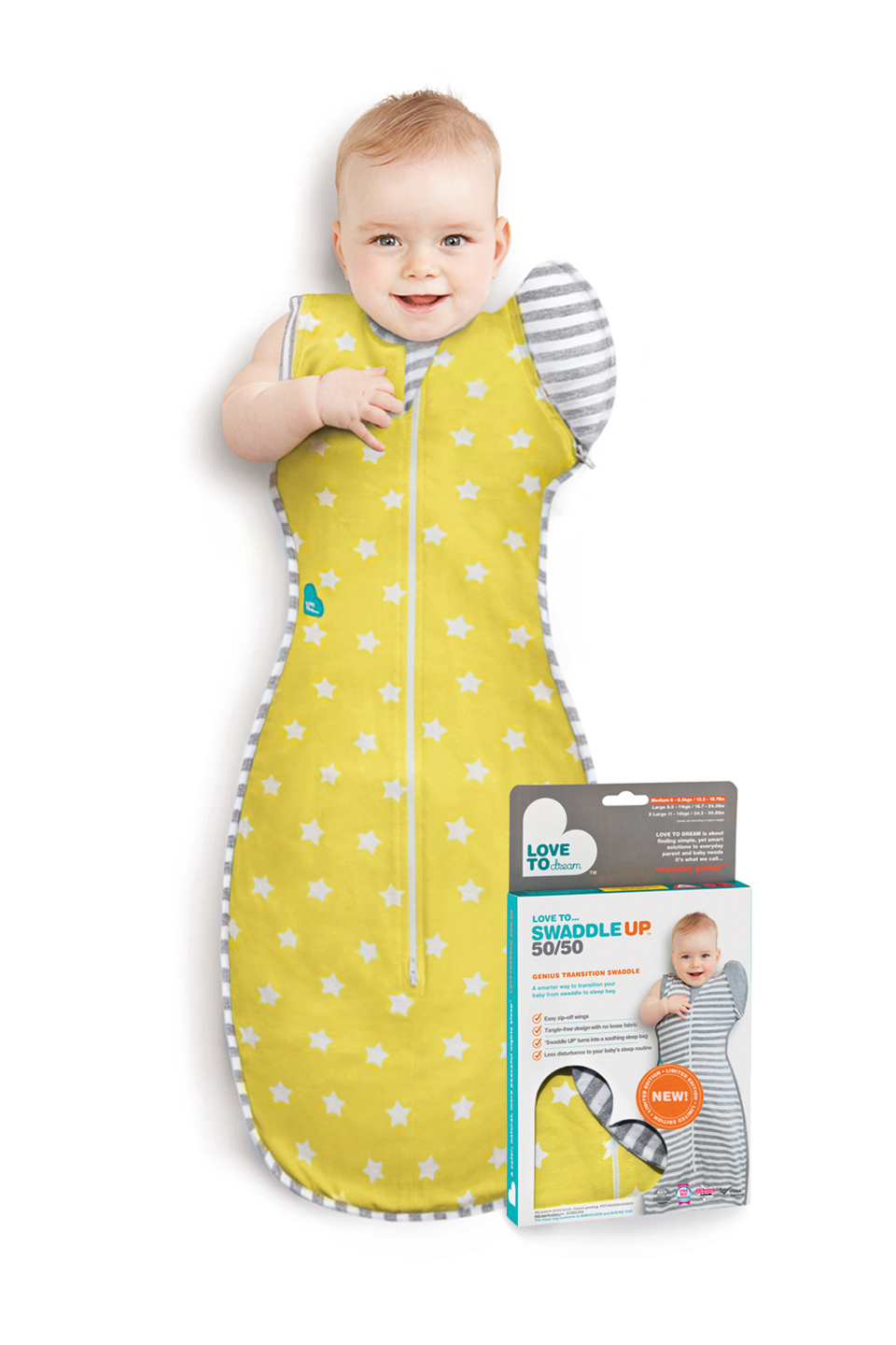 Love to Swaddle UP 50/50 Review & GIVEAWAY Yellow Dandy