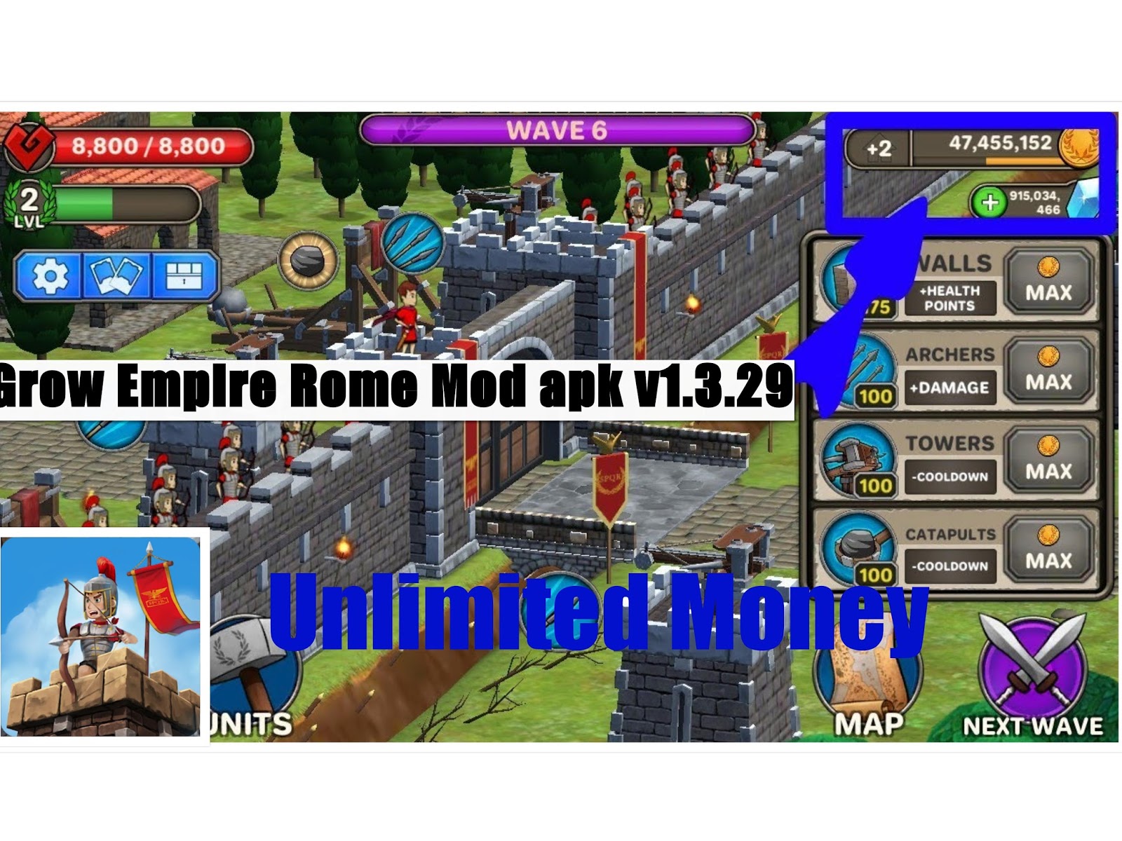 Grow Empire Rome (MOD UNLIMITED MONEY NO ROOT) v1 3 29 Grow Empire Rome (MOD UNLIMITED MONEY NO ROOT) v1 3 29