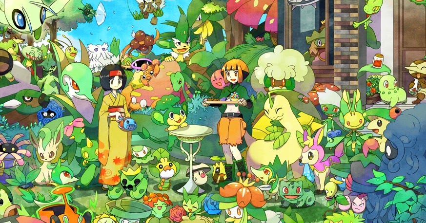 15 Pokémon de tipo hierba que son básicamente plantas reales