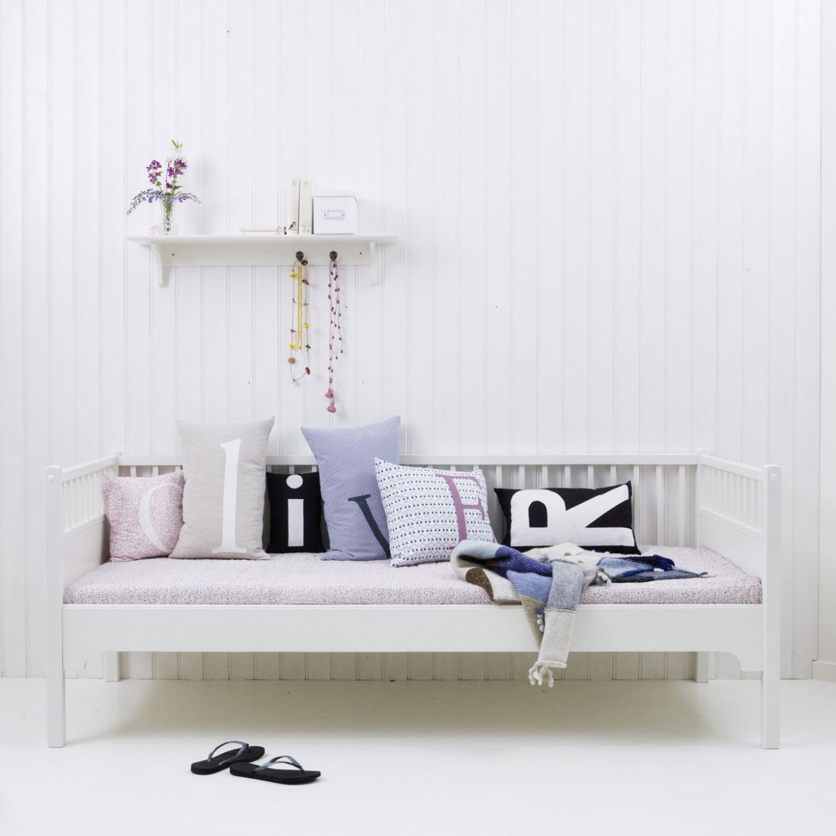 ANYA ADORES Typography pillows from Oliver furniture