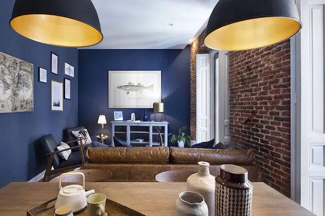 ''The British Blue'' An inspiring rental apartment in Madrid by Egue y Seta