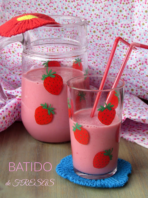 Batido De Leche Y Fresas
