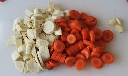 cooker pressure carrot caramelized butter gitadini parsnip soup melt melted heat once medium shallots zack