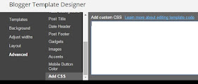 add css to blogger template design