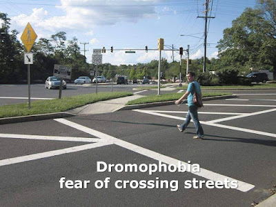  Dromophobia, fear of crossing street