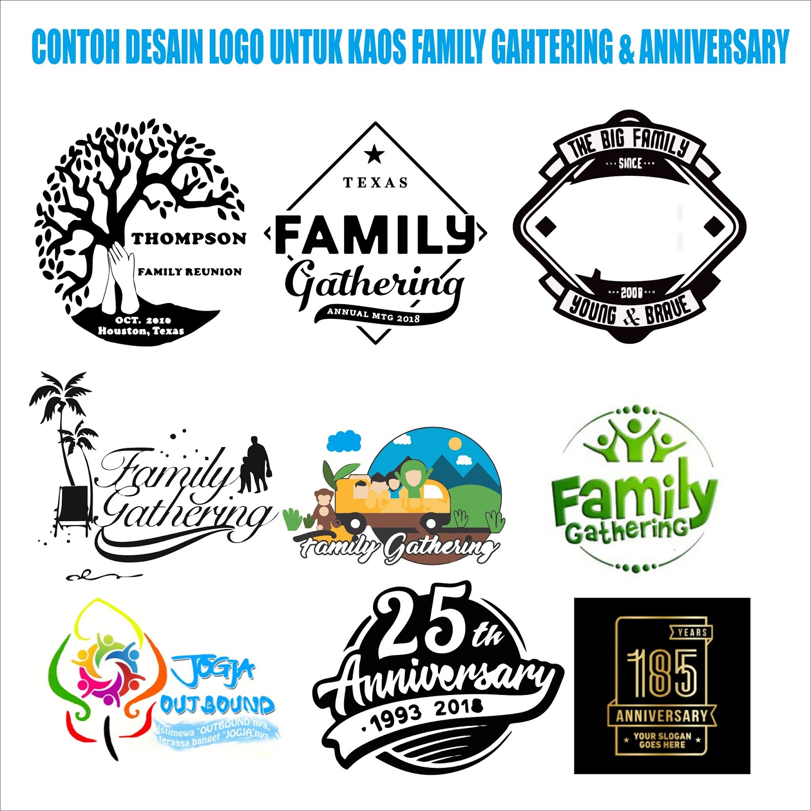 Tempat Pembuatan Kaos Sablon Family Gathering