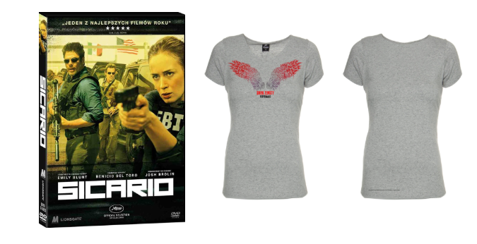 Wygraj zestaw: film Sicario na DVD i koszulkę Konkurs