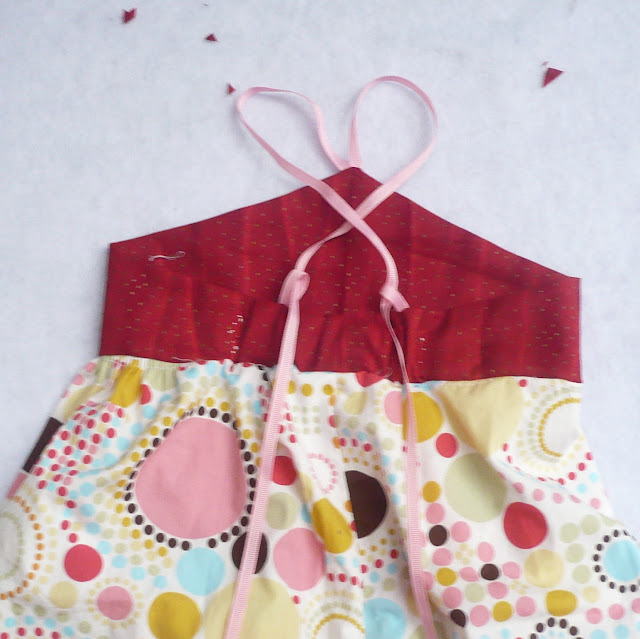 sewing strawberry vanilla dress