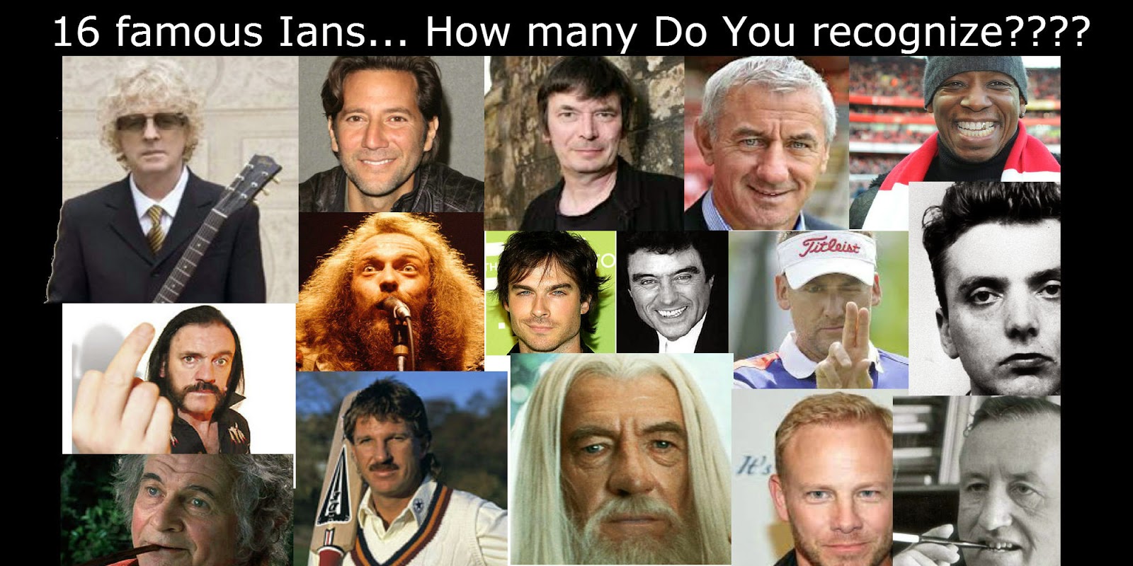 Ian Hall (Author) Top 16 Most Famous Ians; Who's Your Favorite?