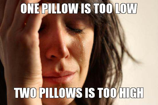 First World Problem On The Bed