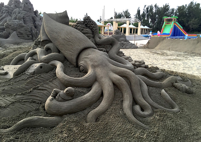 これが全部砂？砂像・サンドアートの驚くべき作品 。7つ【art】　ダイオウイカ