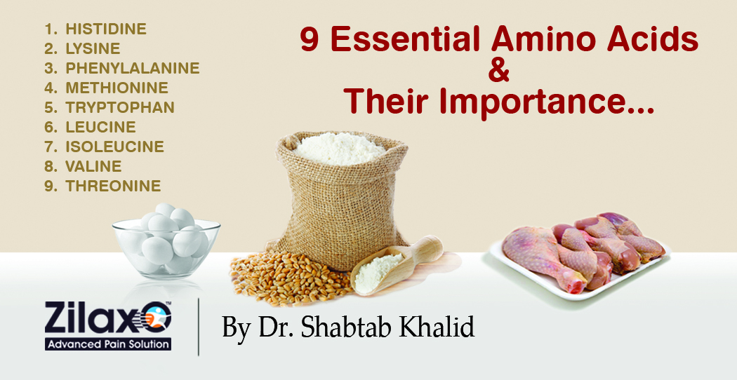 Zilaxo Advanced Pain Solution 9 Essential Amino Acids & Their Importance
