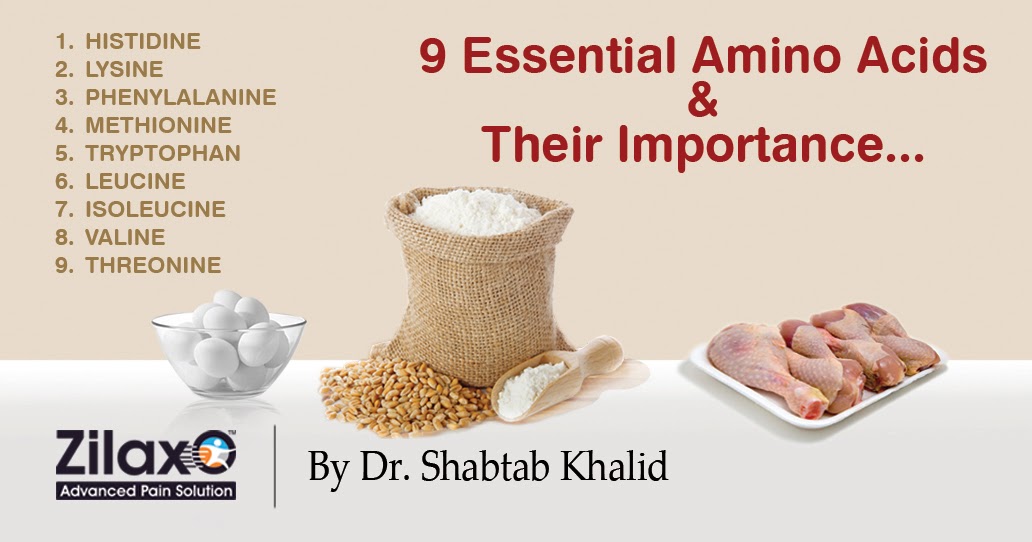 Zilaxo Advanced Pain Solution 9 Essential Amino Acids & Their Importance