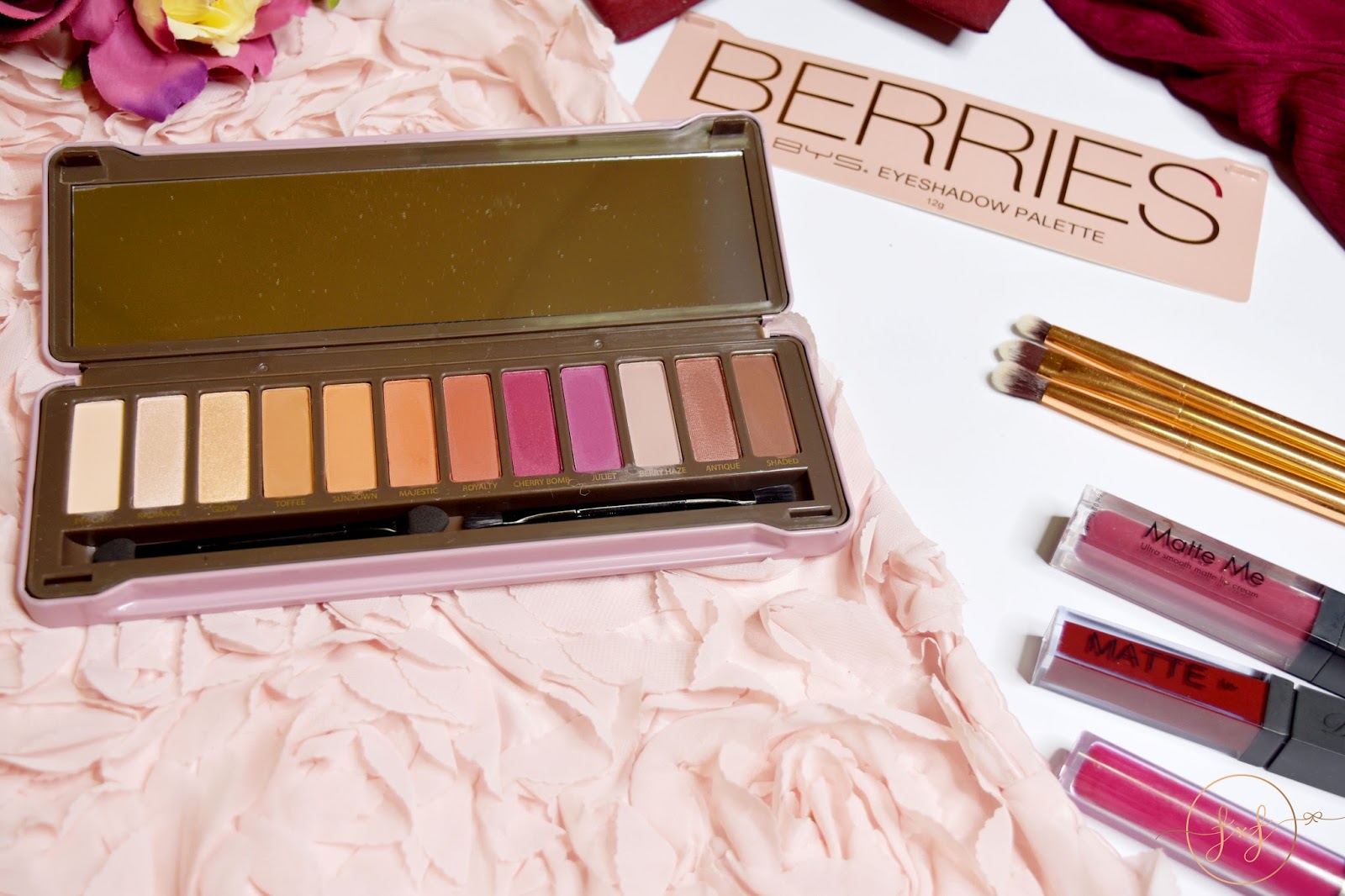 BYS Berries Eyeshadow Palette Review & Swatches Fashion Fairytale