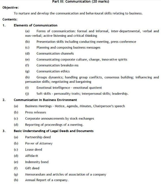 CA IPC PAPER 2 SYLLABUS  BUSINESS LAWS  ETHICS COMMUNICATION