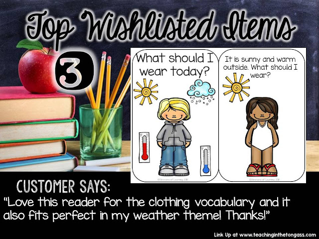 https://www.teacherspayteachers.com/Product/What-Should-I-Wear-Today-Interactive-Weather-book-1855450