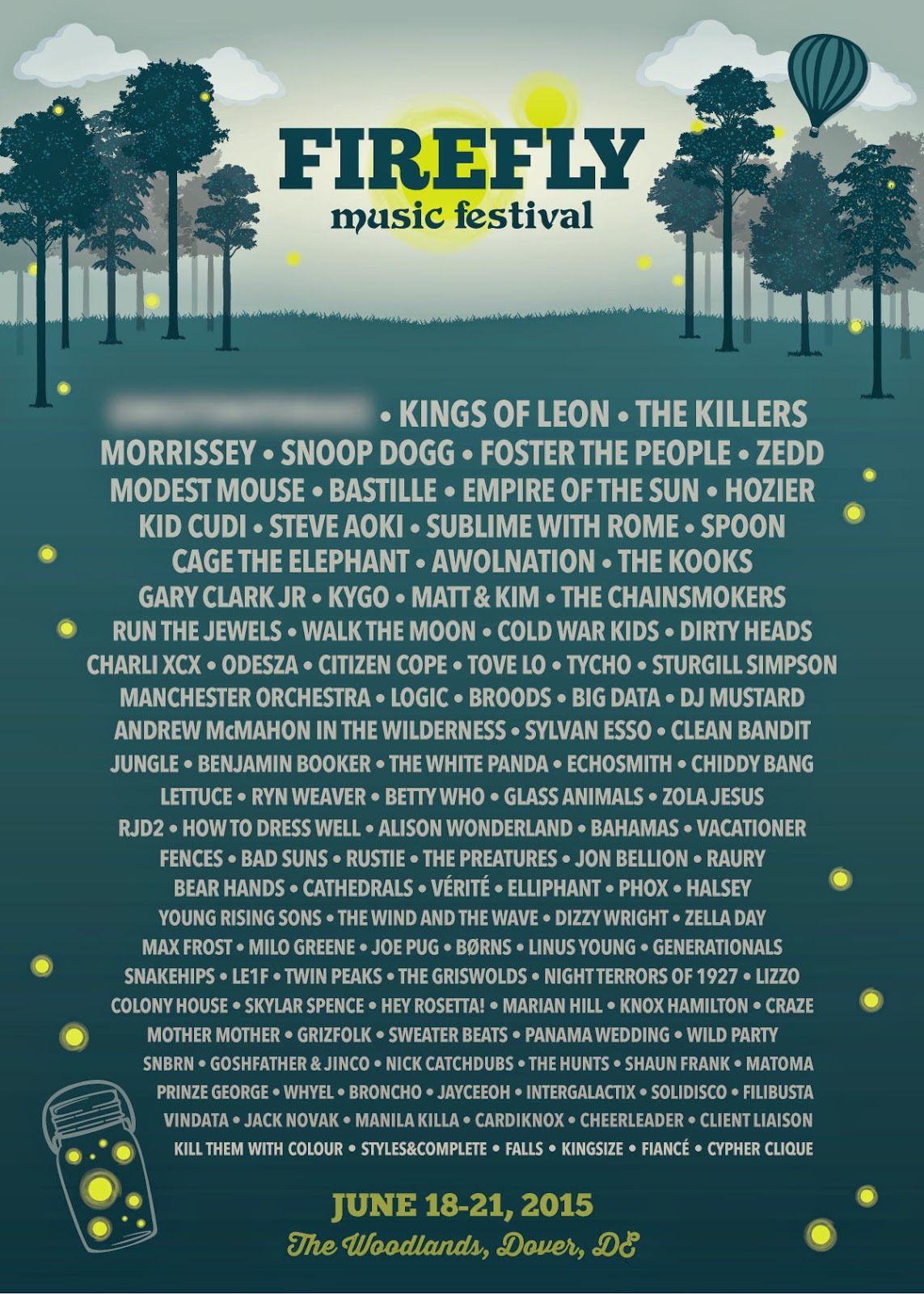 After Musiic Firefly Music Festival confirma el grueso del cartel, dejando un cabeza de cartel