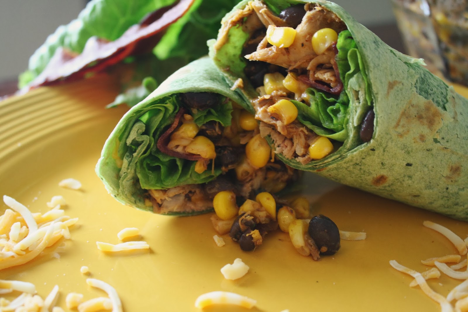 ElieRey Chicken Black Bean and Corn Wrap