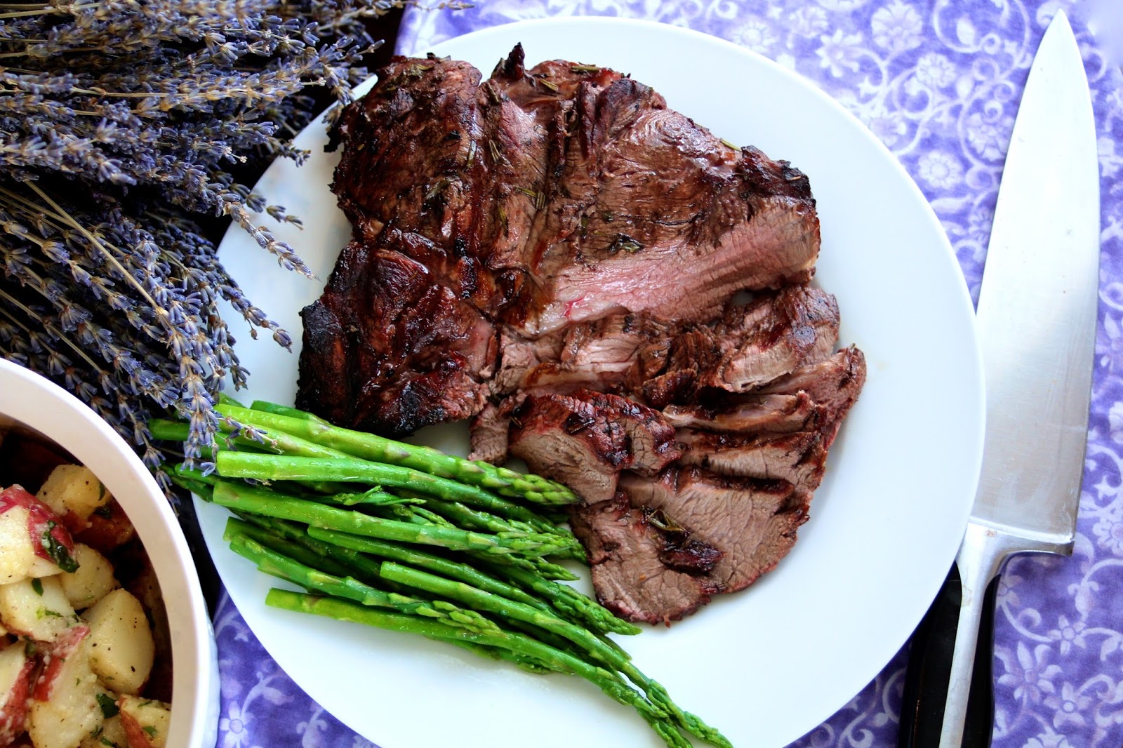 Grilled Leg of Lamb with Lavender The Lavender Apple