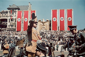 Adolf Hitler saluting troops 1939 worldwartwo.filminspector.com