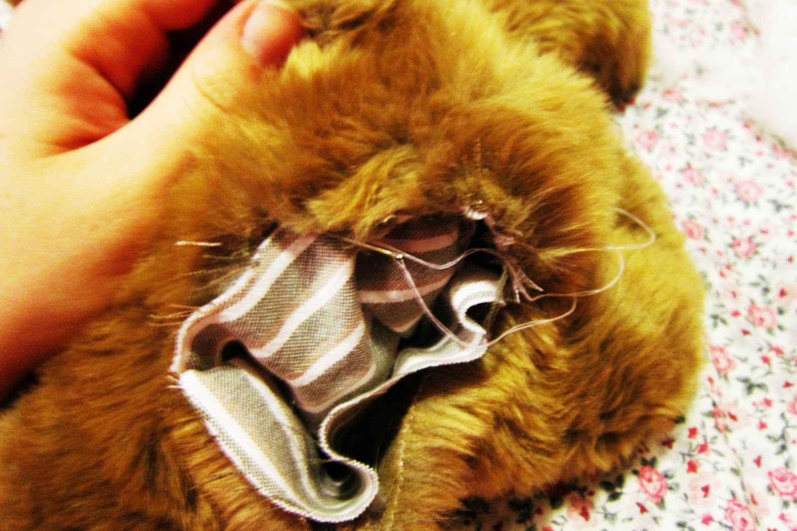 Miss Yellow Shoes How to turn a stuffed animals into a puppet