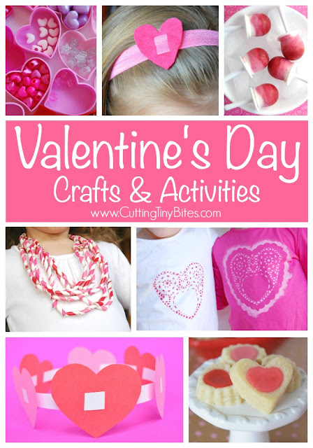 Valentine's Day crafts and activities for preschool, kindergarten, and elementary kids. Includes book lists, healthy snacks, fine motor activities, learning activities, and more!