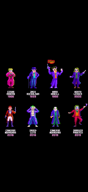 Evolution of Joker Phone wallpaper