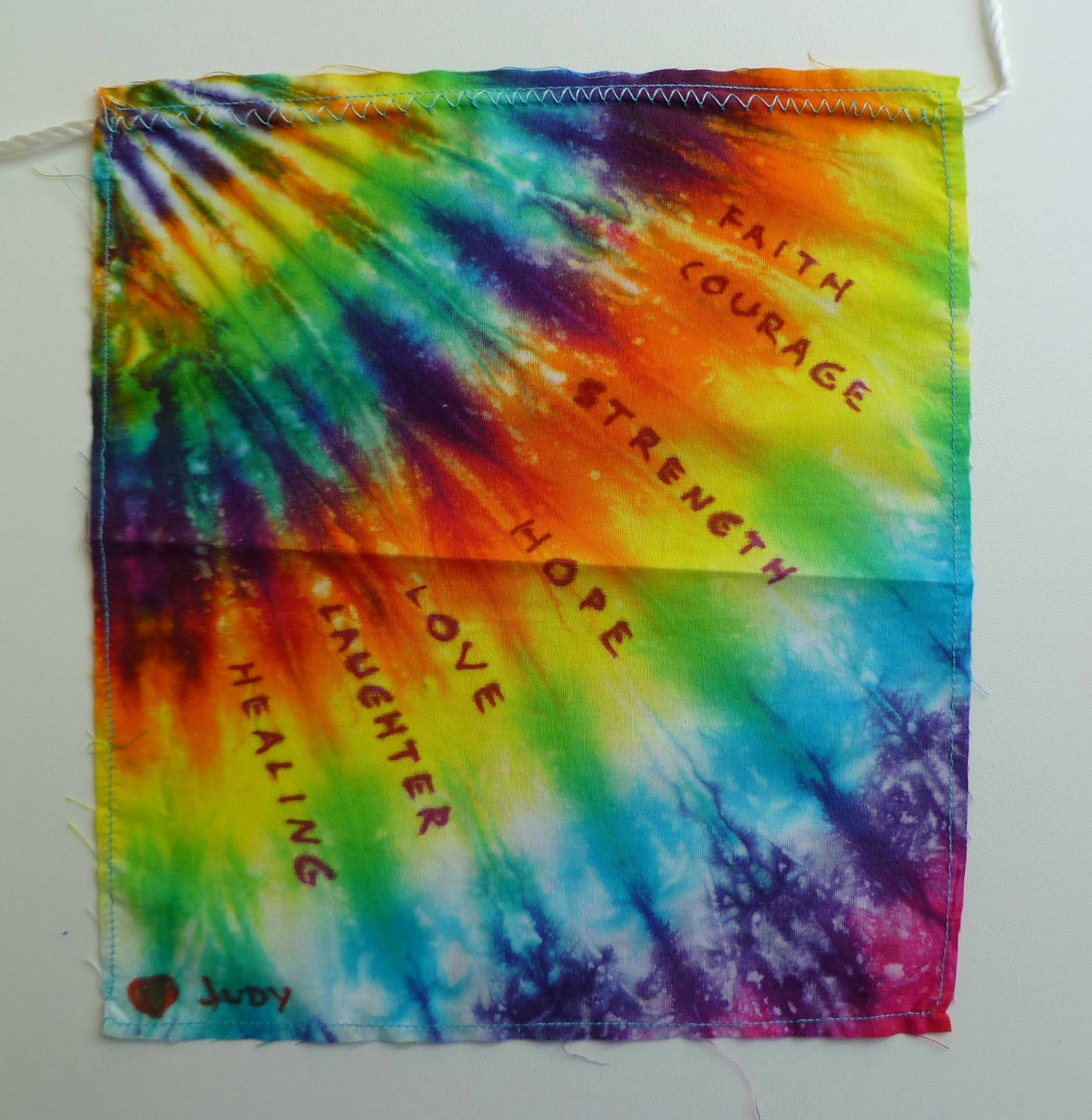 sew sew art Prayers flags revisited (and 3rd anniversary post)