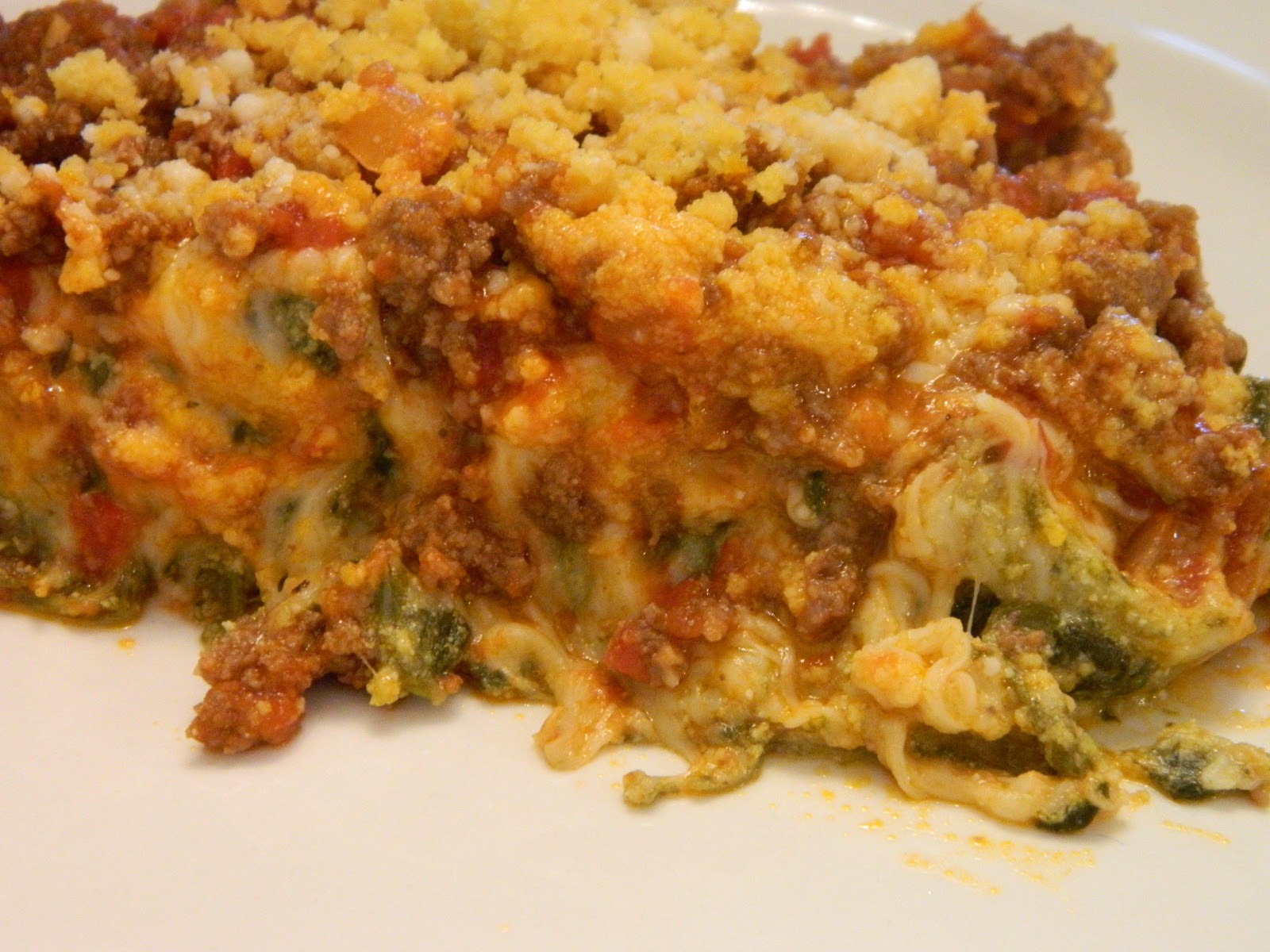 Ginny&amp;#39;s Low Carb Kitchen: SPINACH MICROWAVE LASAGNA