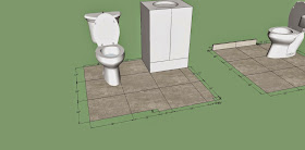 google sketchup, bathroom, tile, floor