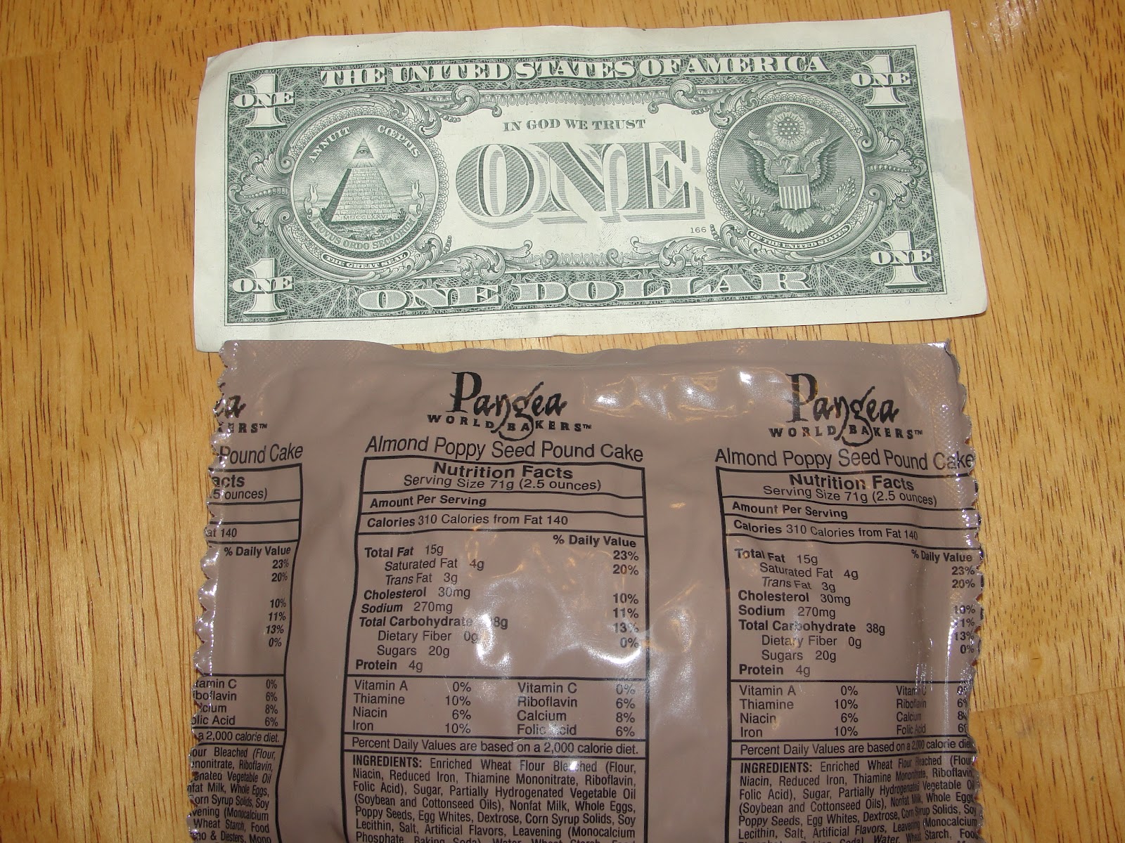 Planning And Foresight MRE Monday Almond Poppy Seed Pound Cake