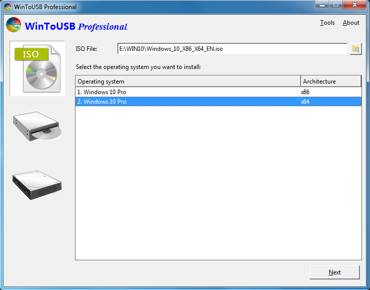 WinToUSB 2.8 [Instalar y ejecutar Windows en un disco duro USB o una unidad flash USB]   1
