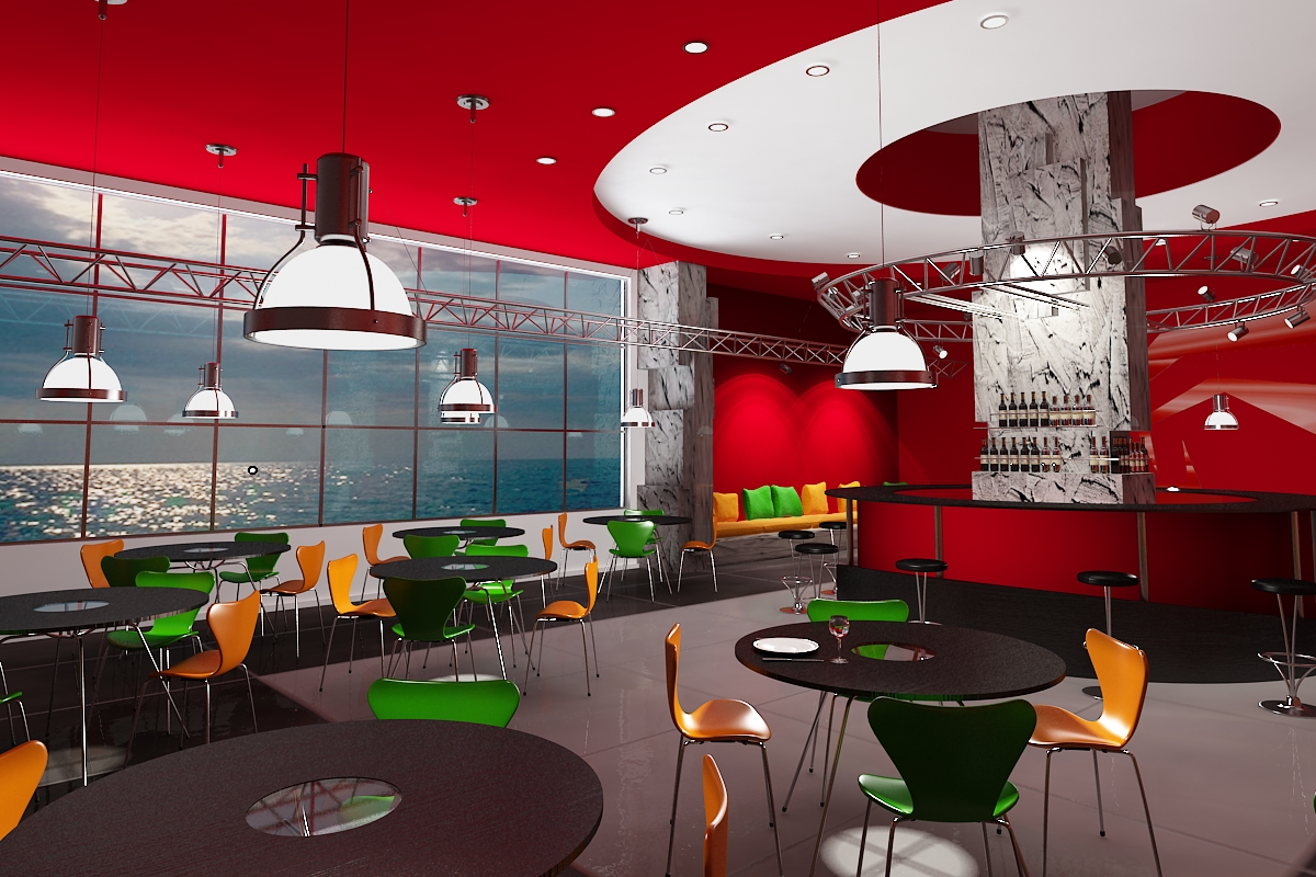 Interior Design For Cafeteria 