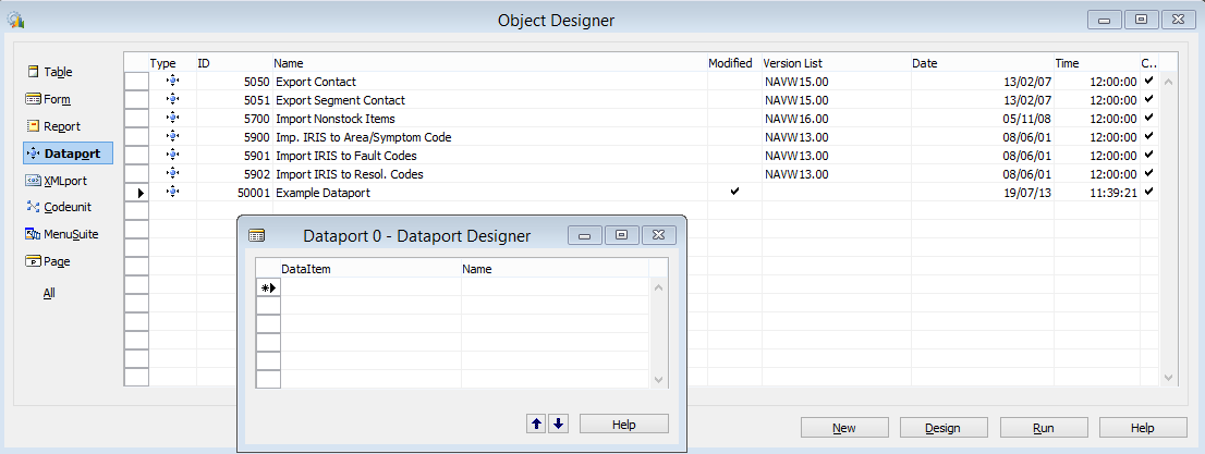 NAVGuides: Create a Dataport