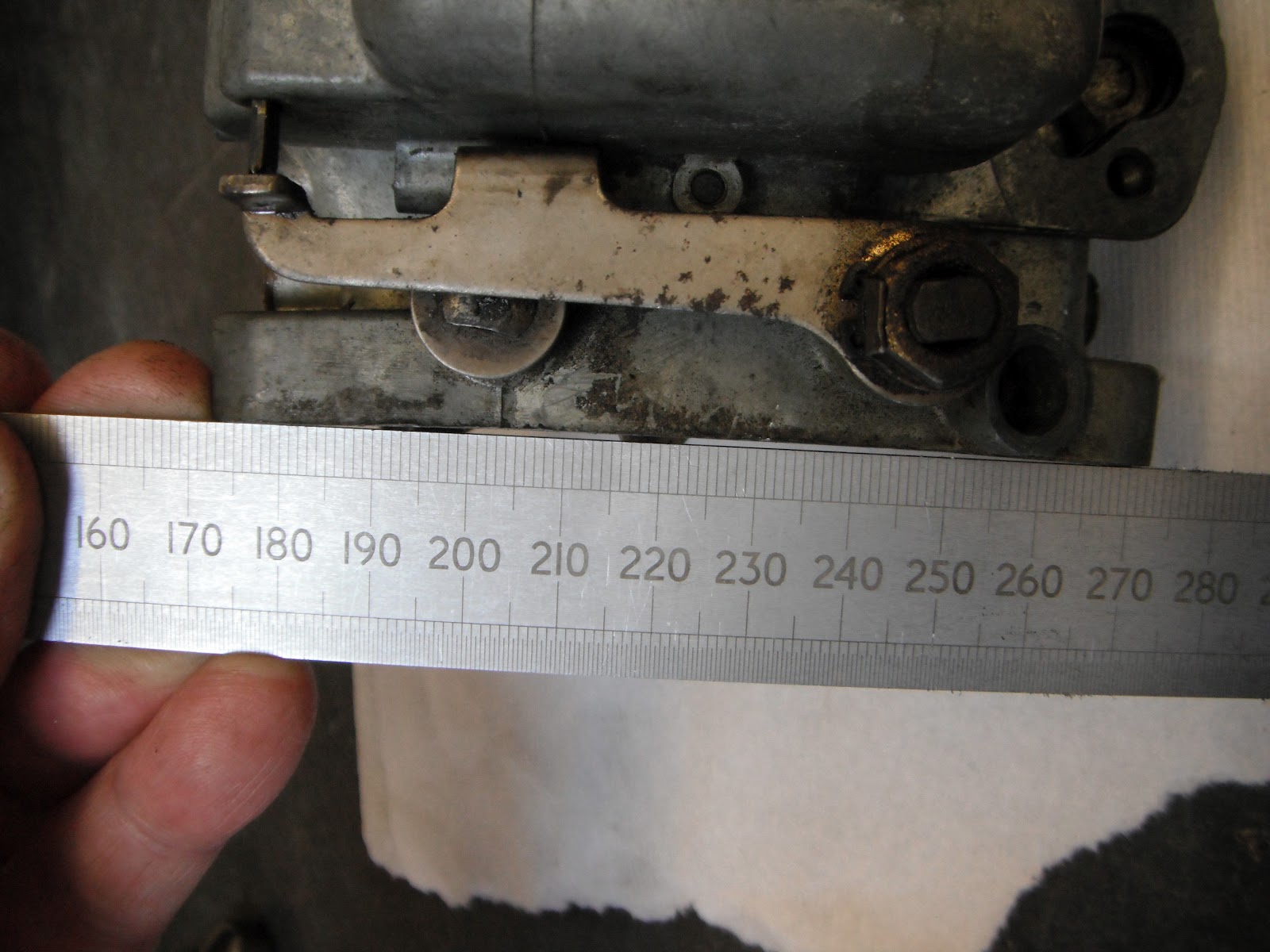 Warped Webber carburettor base due to heat soak