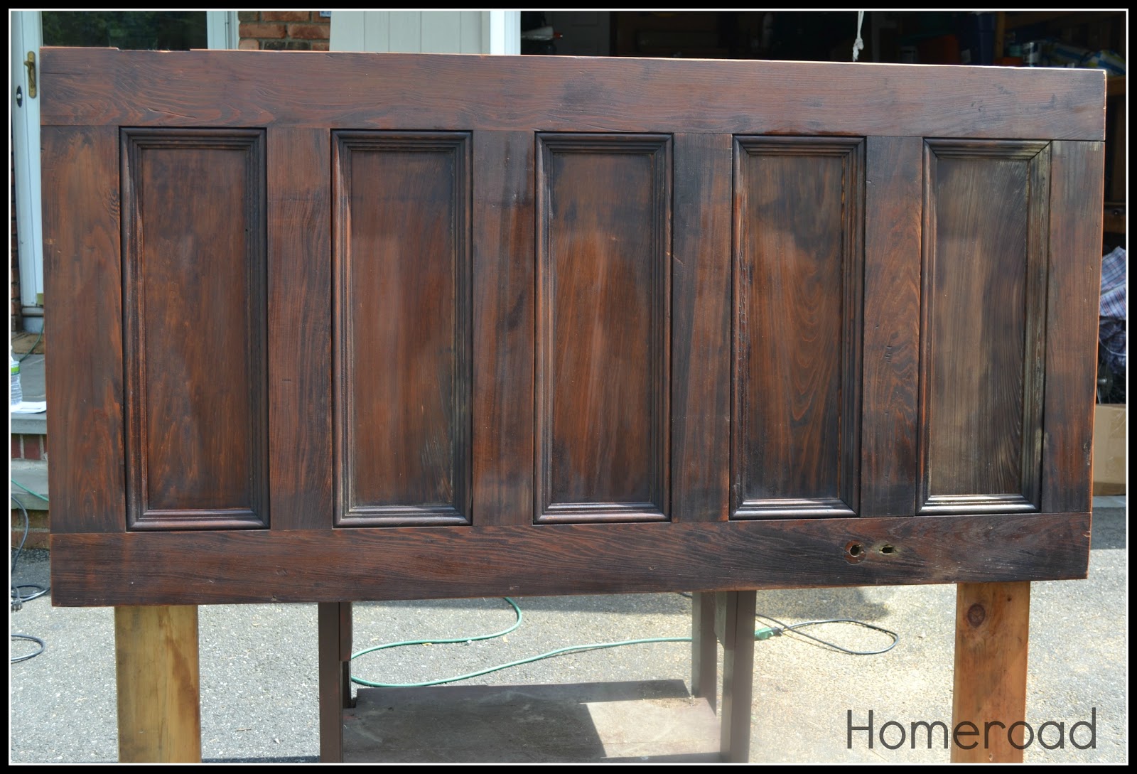 Use an Old Door to Make a Headboard