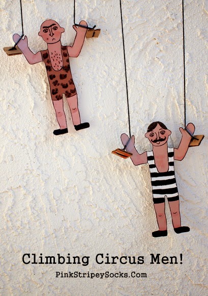 how to make climbing cardboard Circus Men Toys