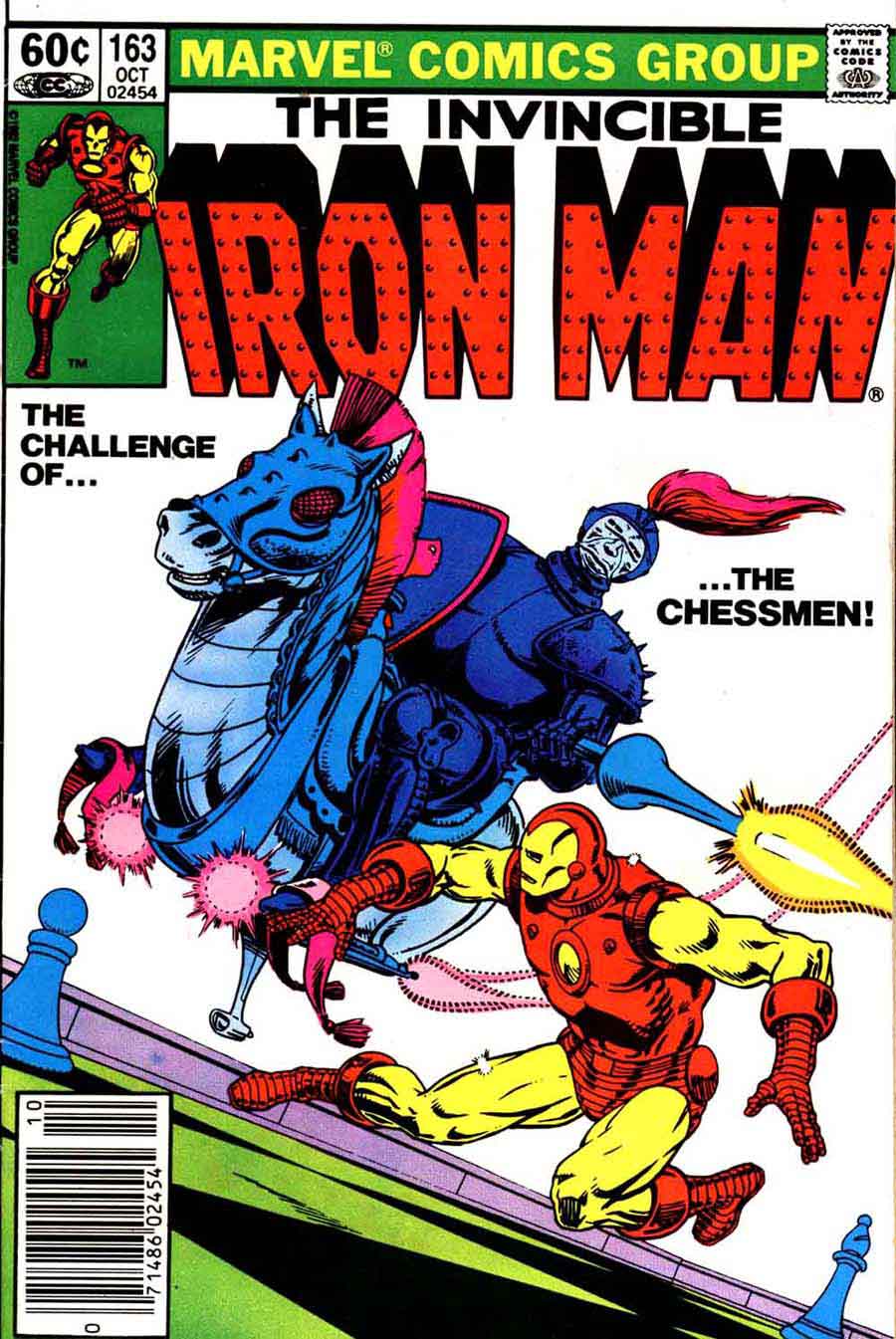 Iron Man v1 #163 marvel comic book cover art by Jim Starlin