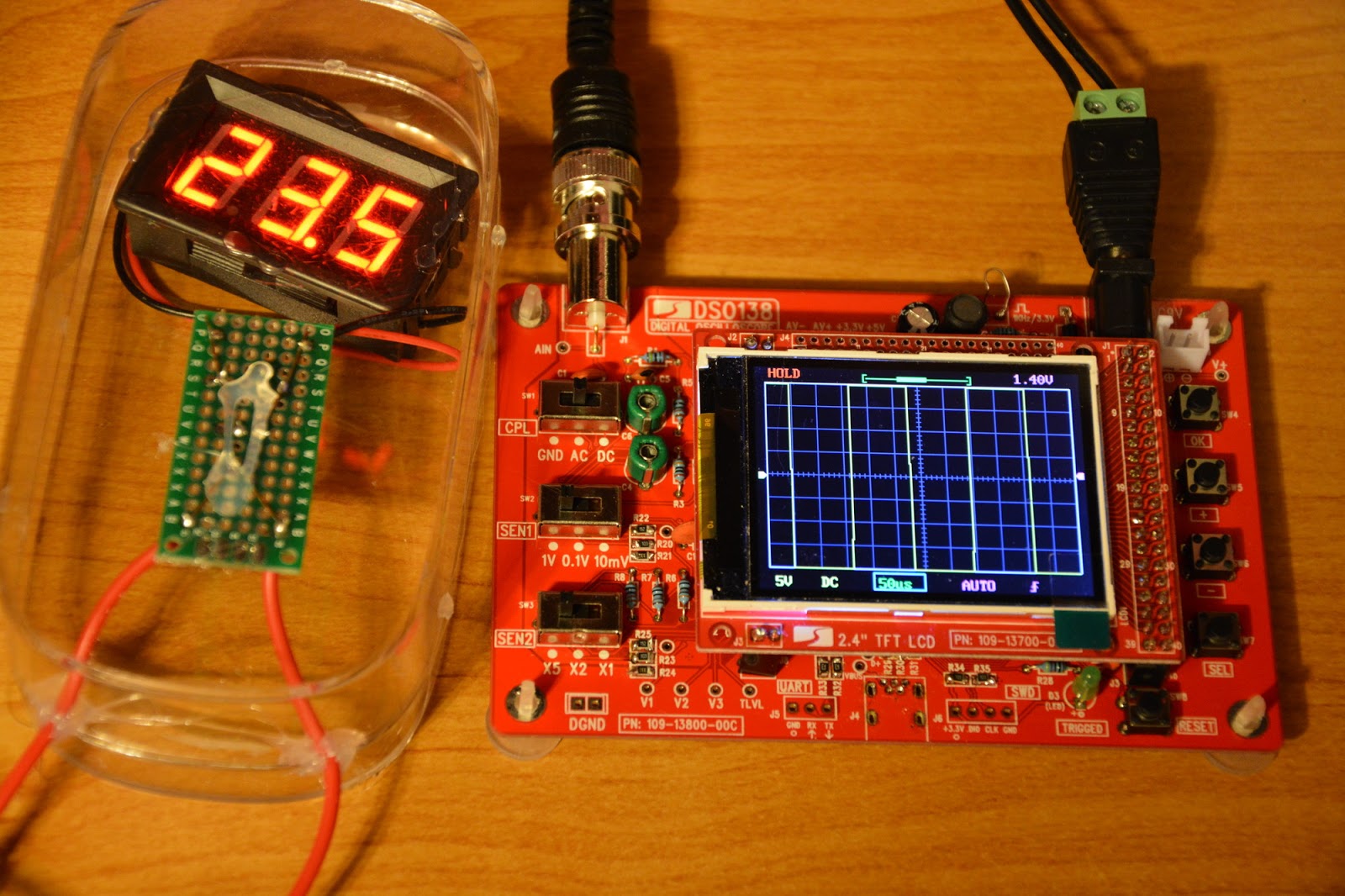 My Miniature Worlds DSO138 a fancy way to measure DCC voltage