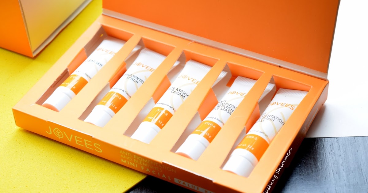 Download Blushing Shimmers Jovees Anti Pigmentation Blemishes Facial Kit Review PSD Mockup Templates