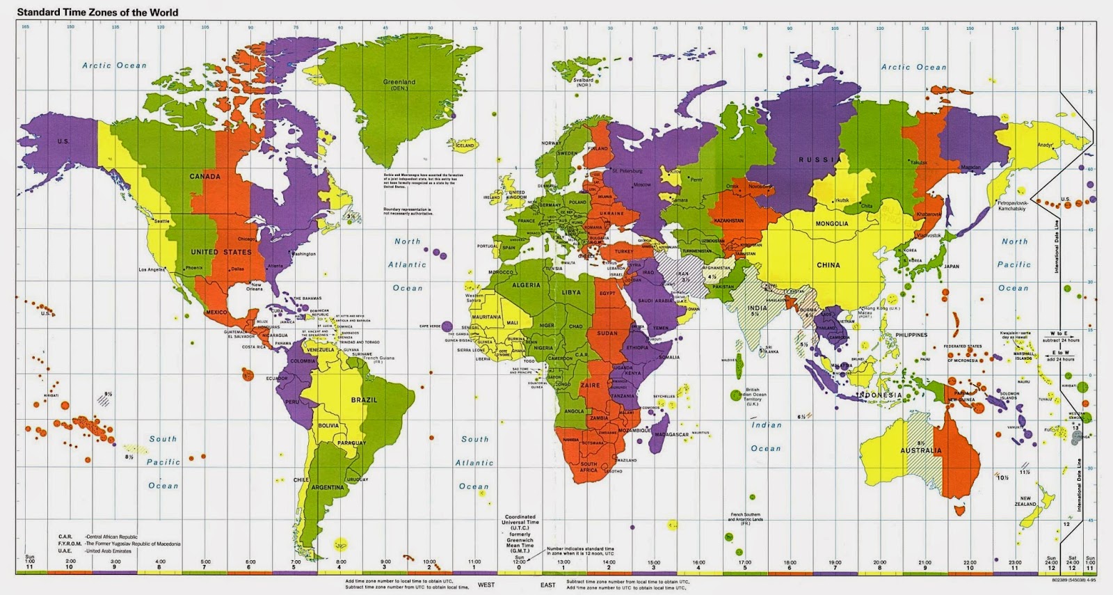 Map Of Asia Showing Time Zones 88 World Maps
