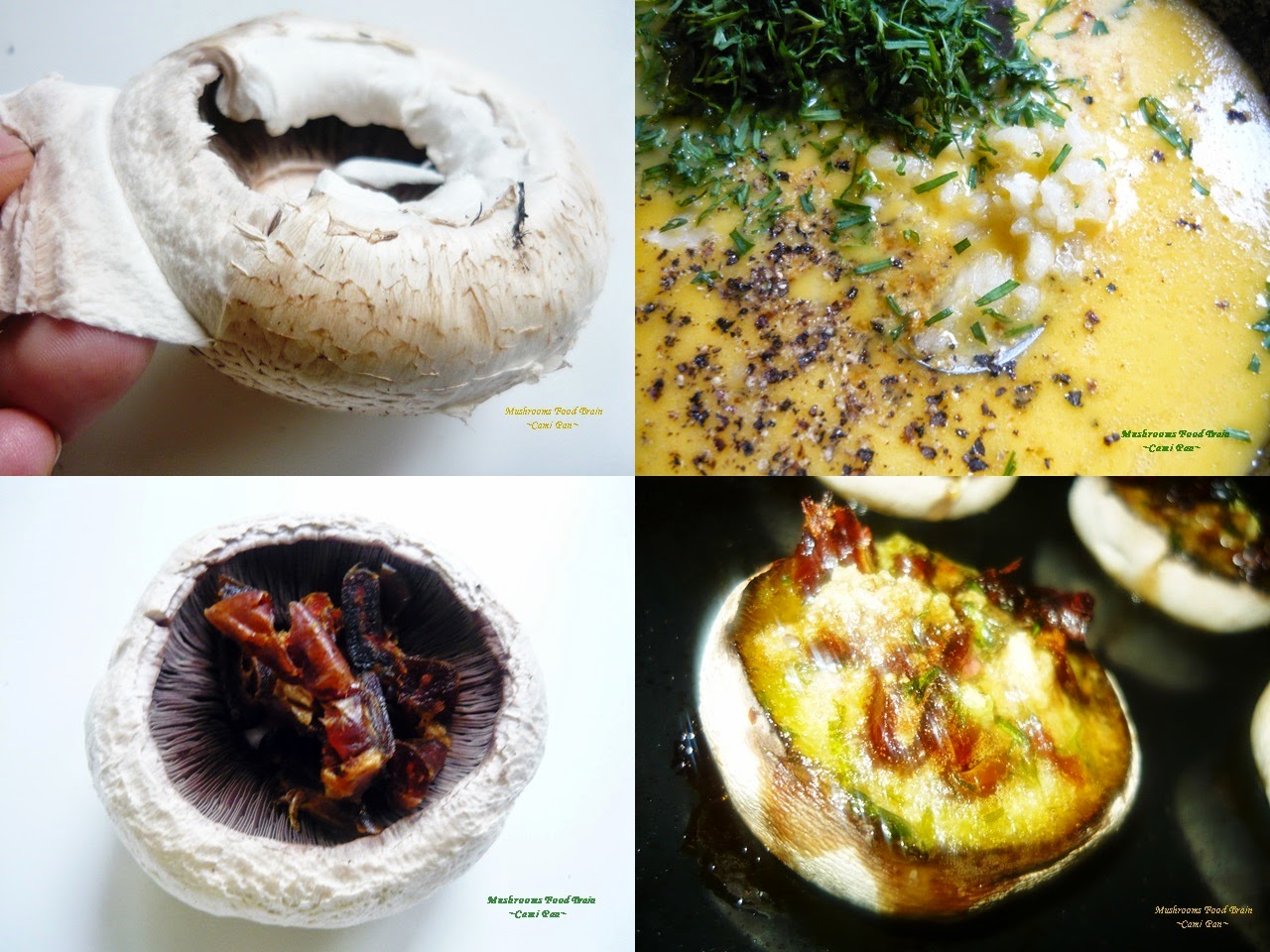 RomanianCookBook Stuffed mushrooms with dates fruit / Curmale in ciuperci