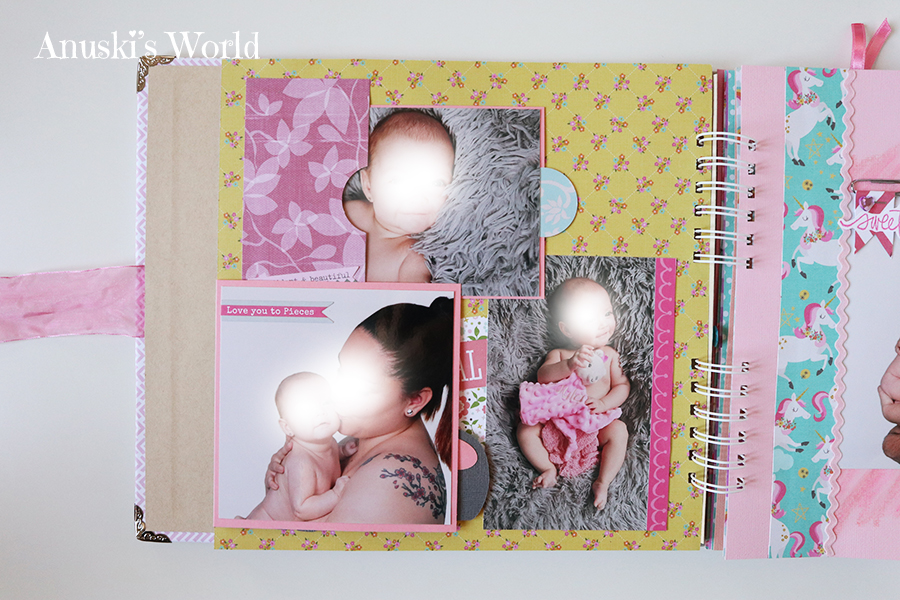 Álbum personalizado de bebé muy colorido - Anuski´s World