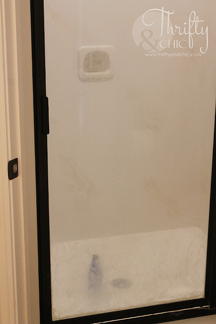 how to clean a shower door. The odd trick that actually works using something from the laundry room!
