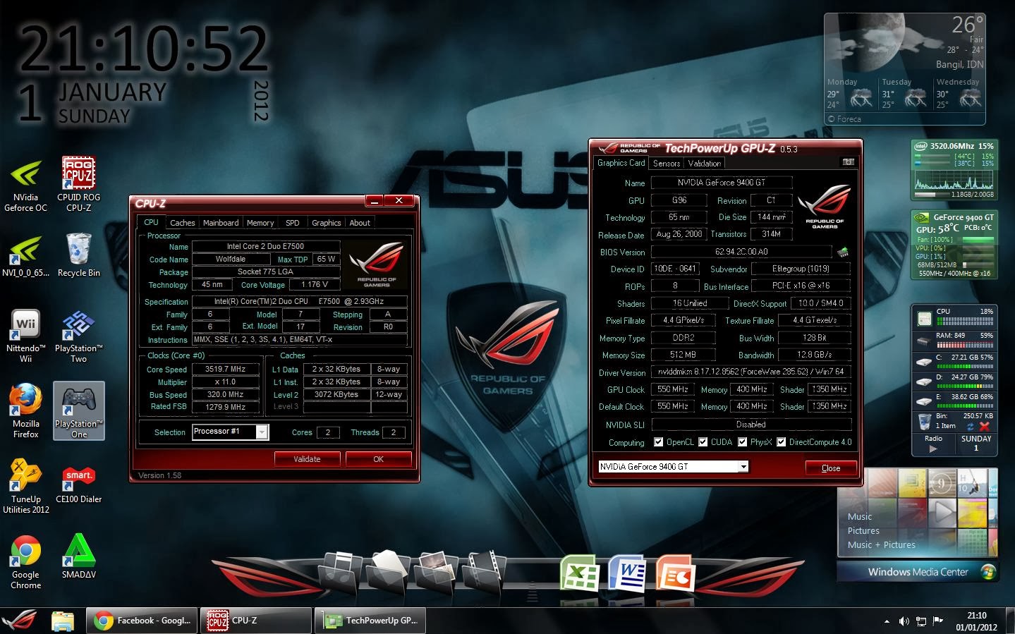 Windows 7 Game Edition ROG ( Republic Of Game )