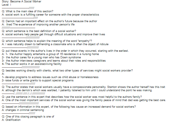 Reading Plus answers